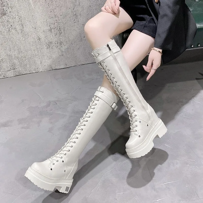 10CM New Women Platform Knee H - Knee High Boots Women recension och pris