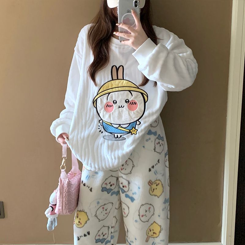 Cartoon Usagi Fleece Pajama Se - Women Shoes Xxl recension och pris