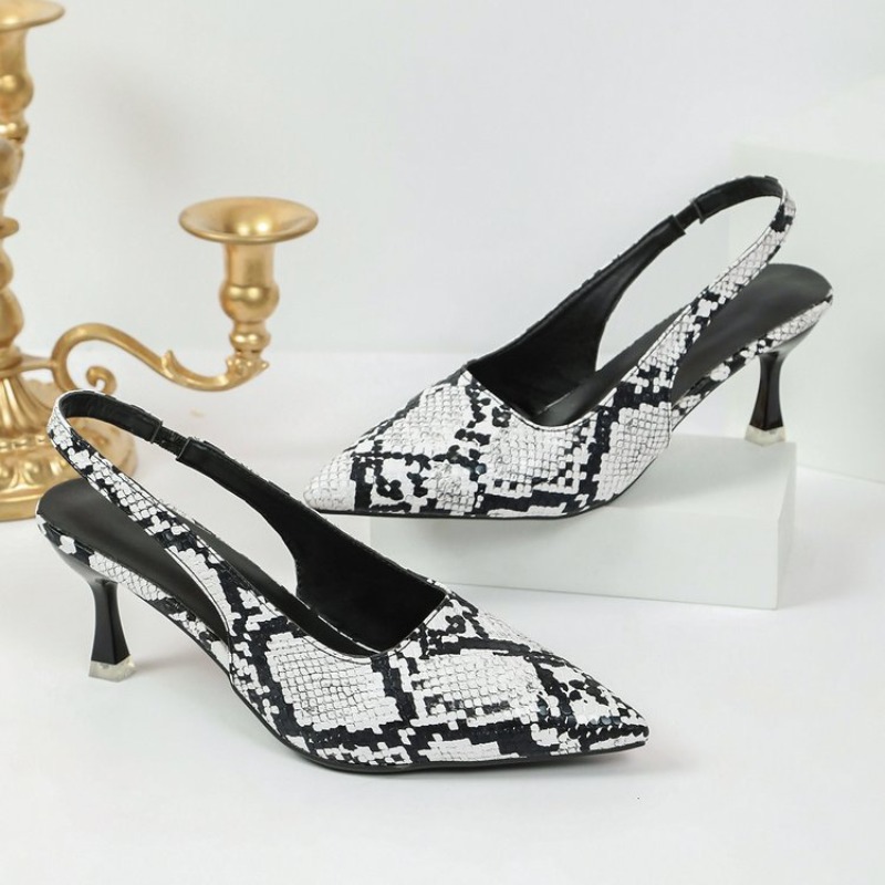 Slingback Snake Skin Pumps Sti - Women'S Shoes Quality recension och pris