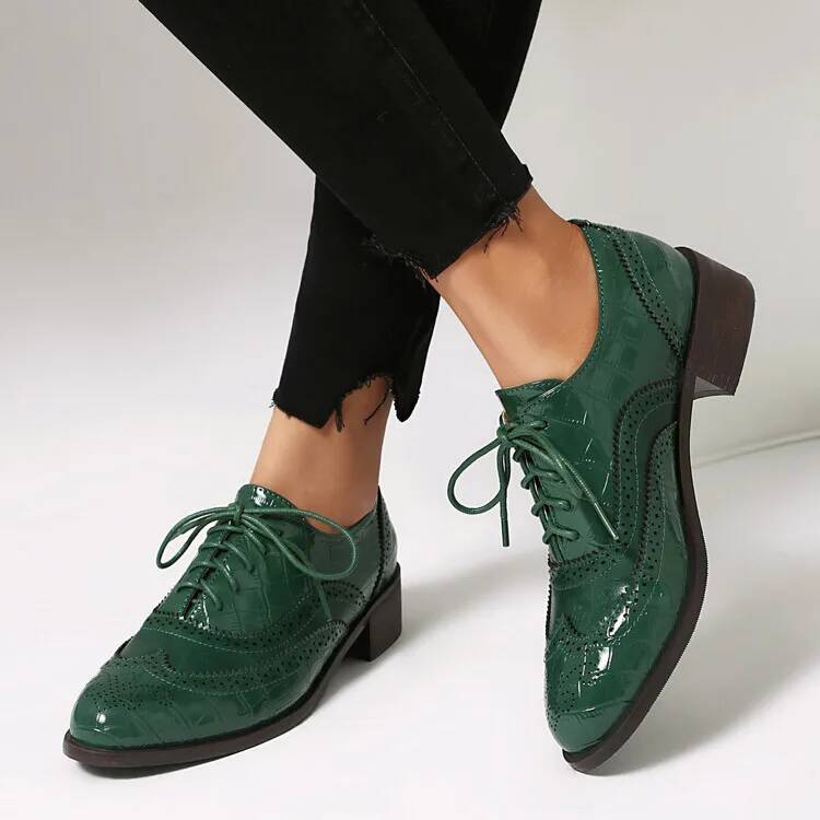 Lace Up Low Heels Women's Sing - Oxford Lace Up Women recension och pris