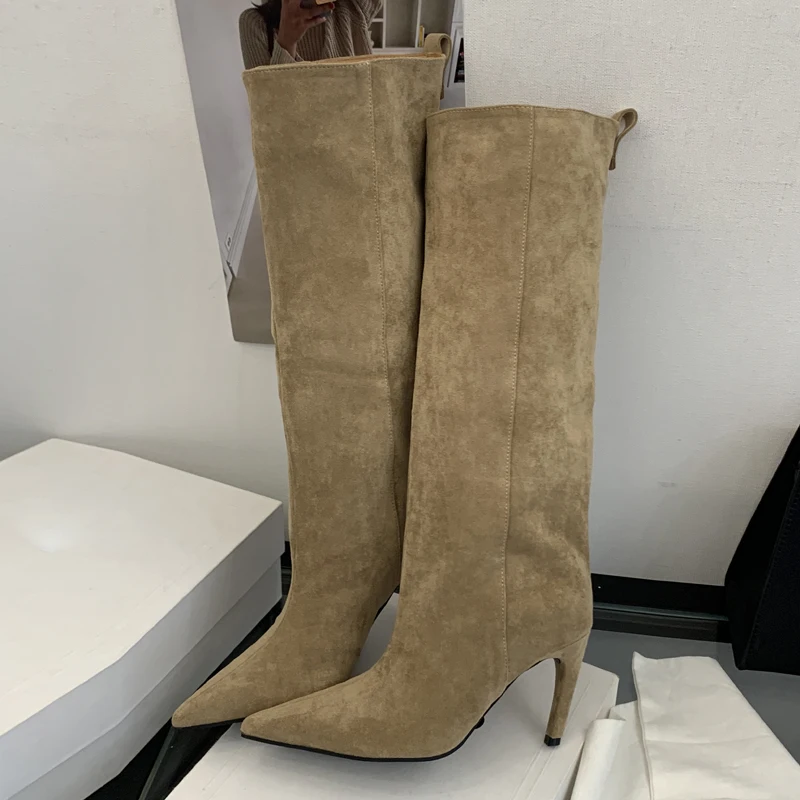 Eilyken Sexy Thin High Heels P - Knee High Boots Women recension och pris